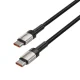 Tech-Protect UltraBoost Evo USB-C / USB-C PD laidas 100W, 1m, titano