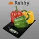 Flat kitchen scale