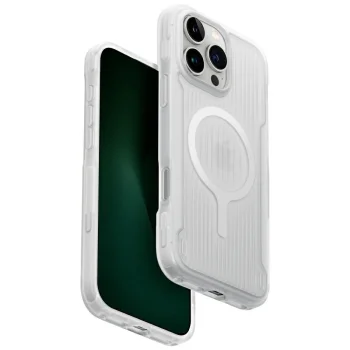 Uniq Combat Active Magclick dėklas iPhone 16 Pro Max telefonui, baltas