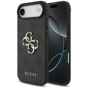 Guess dėklas iPhone 17 Air telefonui 4G Big Logo, juodas