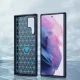 Hurtel Carbon silikoninis dėklas, skirtas Samsung Galaxy S23 Ultra, mėlynas