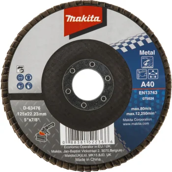Lapelinis šlifavimo diskas Makita 125 mm A40