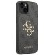 Guess 4G Big Metal Logo dėklas iPhone 15 Plus telefonui, pilkas