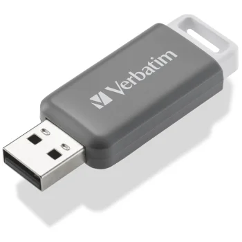 USB atmintinė Verbatim DataBar 128 GB USB 2.0, pilka