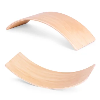 ECOTOYS Wooden Balance Board for Kids Wobble Rocker Toy