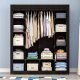 Portable Clothing Wardrobe Storage Organizer, 180x133x44 cm