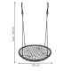 Malatec HB23513 lizdo formos sūpynės, 100 cm, iki 150 kg
