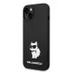 Karl Lagerfeld Silicone Choupette dėklas iPhone 14 Plus / 15 Plus, juodas