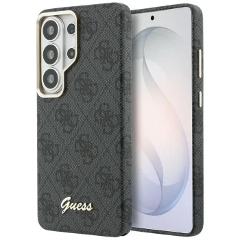Guess 4G Script MagSafe dėklas telefonui Samsung Galaxy S26 Ultra, juodas