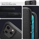 Spigen Liquid Air dėklas, skirtas iPhone 12 / 12 Pro, Matte Black
