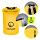 Vandeniui atsparus krepšys TSUNAMI Dry Bag 30 l, geltonas