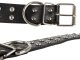 Dog Collar with Studs, Faux Leather, Adjustable, Size L
