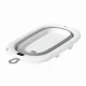Foldable Baby Bathtub with Digital Thermometer for Travel, Gray
