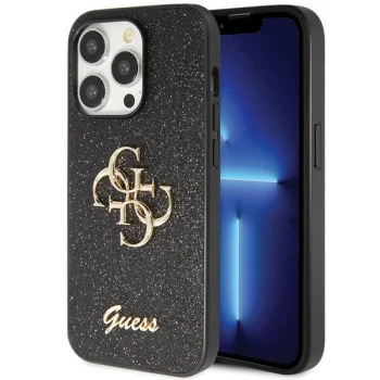 Apple iPhone 14 Pro Max 6.7'' Glitter Script Big 4G Case Cover, Black