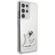 Karl Lagerfeld dėklas Samsung Galaxy S21 Ultra telefonui Choupette Fun, skaidrus