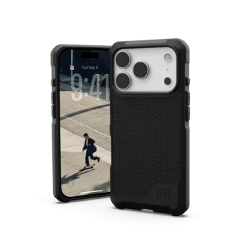 UAG Metropolis LT MagSafe dėklas iPhone 17 Pro telefonui, juodas