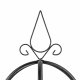 Metalinė sodo pergola augalams, 196 cm, juoda