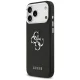 Guess Grained Big 4G Classic Logo dėklas iPhone 17 Pro Max, juodas
