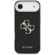Guess Grained Big 4G Classic Logo dėklas, skirtas iPhone 17 Air, juodas