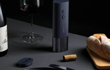 HOTO QWKPQ001 Electric Corkscrew with Foil Cutter / Wine Opener Accessory Set