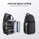 K&F Concept Beta Messenger 10 l fotokuprinė, juoda
