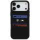 BMW M Silicon Horizontal Line MagSafe dėklas iPhone 17 Pro Max, juodas
