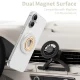 Magnetinis telefono laikiklis Tech-Protect MMR700 Lamano MagSafe, pilkas / auksinis
