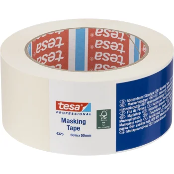 Dažymo juosta Tesa 4325, 50 m x 50 mm, balta