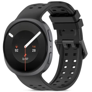 Tech-Protect Silicone Air dirželis laikrodžiui Samsung Galaxy Watch (40/44/46 mm), juodas