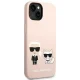 Karl Lagerfeld Silicone MagSafe dėklas iPhone 14 Plus, šviesiai rožinis