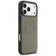 Mercedes dėklas iPhone 17 Pro Max telefonui Leather Vintage Logo MagSafe, smėlio