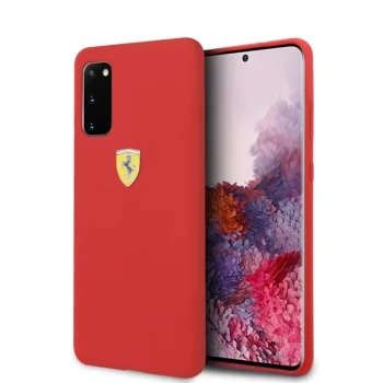 Ferrari Samsung Galaxy S20 Case Silicone, Red