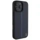 Mercedes dėklas iPhone 16 Pro Max telefonui Blue Line Leather MagSafe, tamsiai mėlynas