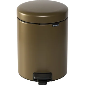 Šiukšliadėžė su pedalu Brabantia NewIcon 5 l, Warm Brass