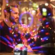 Besisukantis LED diskotekos rutulys su Bluetooth, MP3 ir USB, 18W