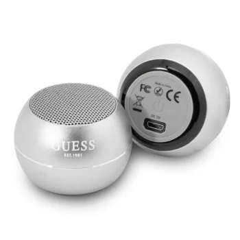 Guess GUWSALGEG Mini Bluetooth garsiakalbis, pilkas