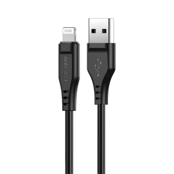 Acefast USB to Lightning Cable MFI 1.2m 2.4A Black