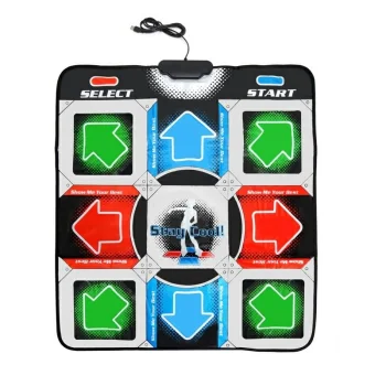 USB šokių kilimėlis kompiuteriui su Stepmania (95 x 80 cm)