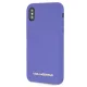 Karl Lagerfeld silikoninis dėklas iPhone X / Xs, purpurinis