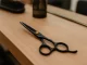 Profesionalios plaukų retinimo žirklės, 17 cm, juodos