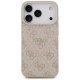 Guess 4G Ring Classic Logo MagSafe dėklas iPhone 17 Pro - rožinis