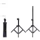 16 cm LED žiedinė lempa su stovu iki 70 cm ir dvigubu telefono laikikliu, USB