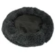 Plush pet bed with raised edges, 60 cm, dark grey