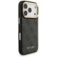 Guess 4G dėklas su MagSafe pinigine iPhone 17 Pro, juodas