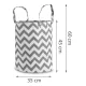 Nukido Large Cotton Toy Storage Basket for Kids Room, Grey