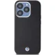 BMW Signature Wrapped Metal MagSafe dėklas skirtas iPhone 14 Pro, juodas