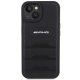 AMG dėklas iPhone 15 Plus / 14 Plus telefonams, Leather Debossed Lines, juodas