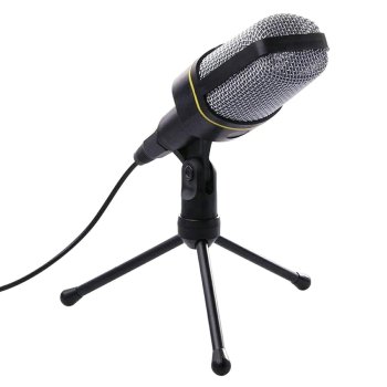 Universal Computer Microphone with Tripod Stand AK143C, Black