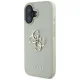 Guess Grained Big 4G Logo Small Classic Logo dėklas, skirtas iPhone 16, žalias