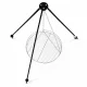 Plieninis trikojis kepsninės stovas su 55 cm grotelėmis, modelis 143322